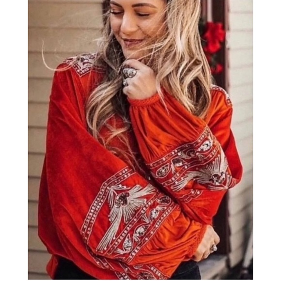 Free People Tops - EUC Free People Velvet Top